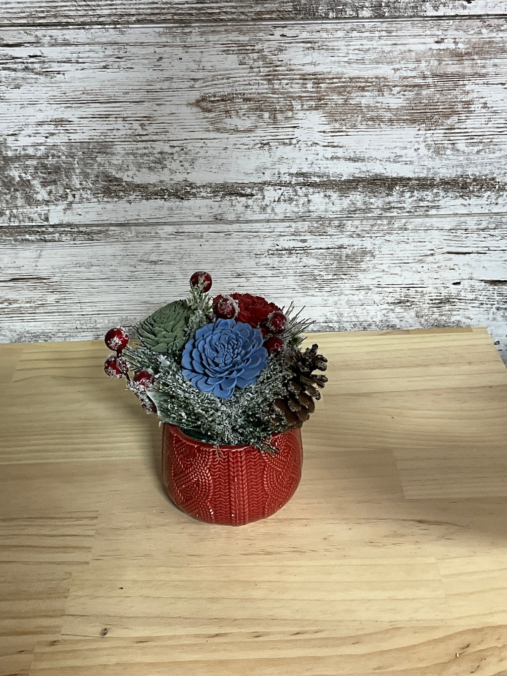 Sweater Weather Wishes | Winter Sola Wood Flower Arrangement