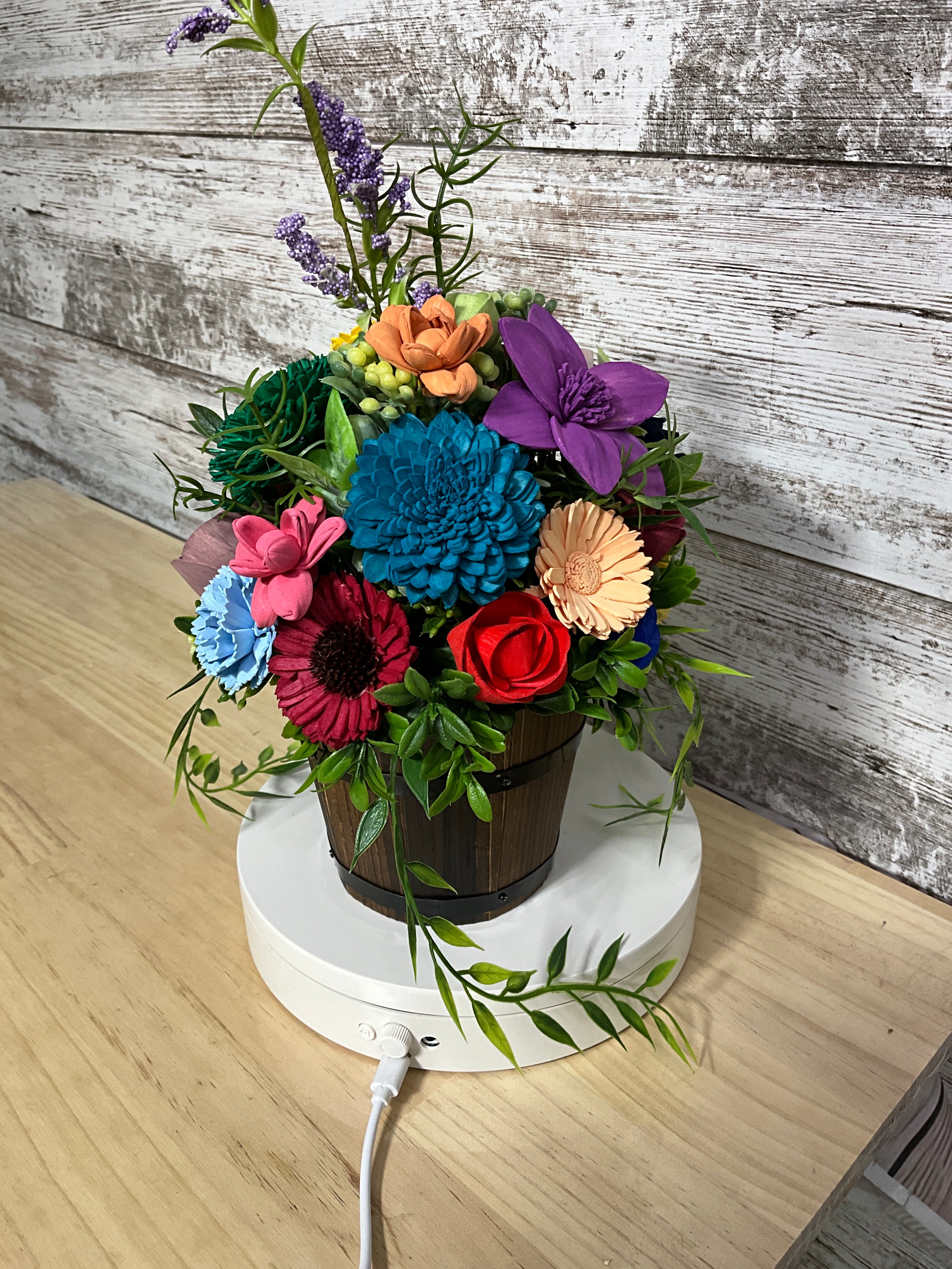 Rainbow Delight Sola Wood Flower Arrangement