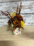 Autumn Leaf & Bloom | Sola Wood Flower Arrangement