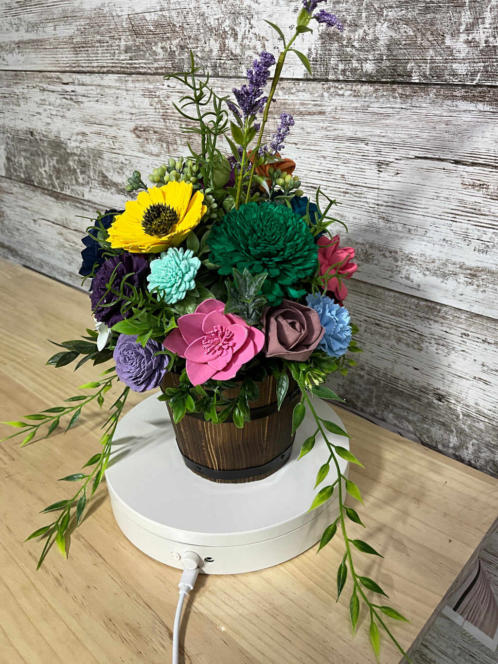 Rainbow Delight Sola Wood Flower Arrangement