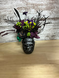 Wicked Bloom | Purple & Lime Sola Wood Flower Arrangement