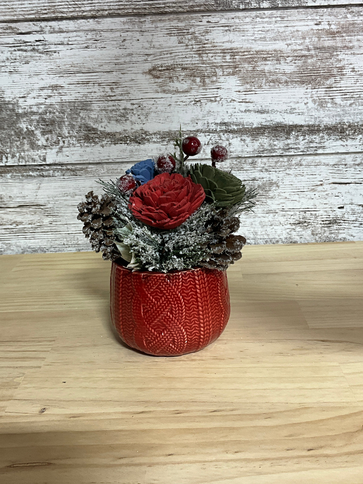 Sweater Weather Wishes | Winter Sola Wood Flower Arrangement