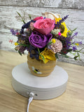 Bright Blooms Beehive Sola Wood Flower Arrangement - Joni’s Sola Ever After, LLC