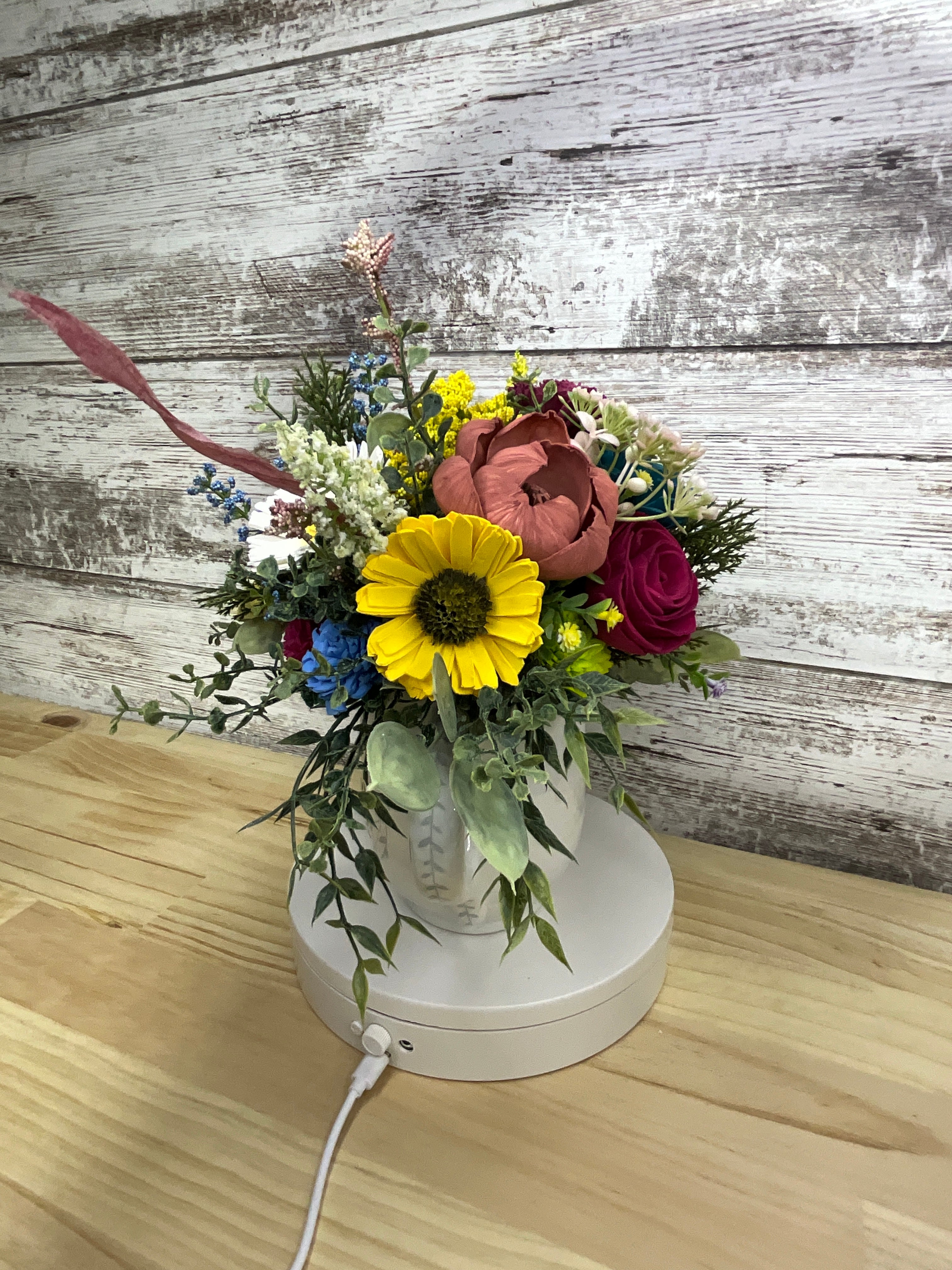 Best Grandma Ever Wildflower Sola Wood Flower Arrangement