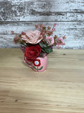 A Cup of Rosy Wishes | Sola Wood Flower Arrangement