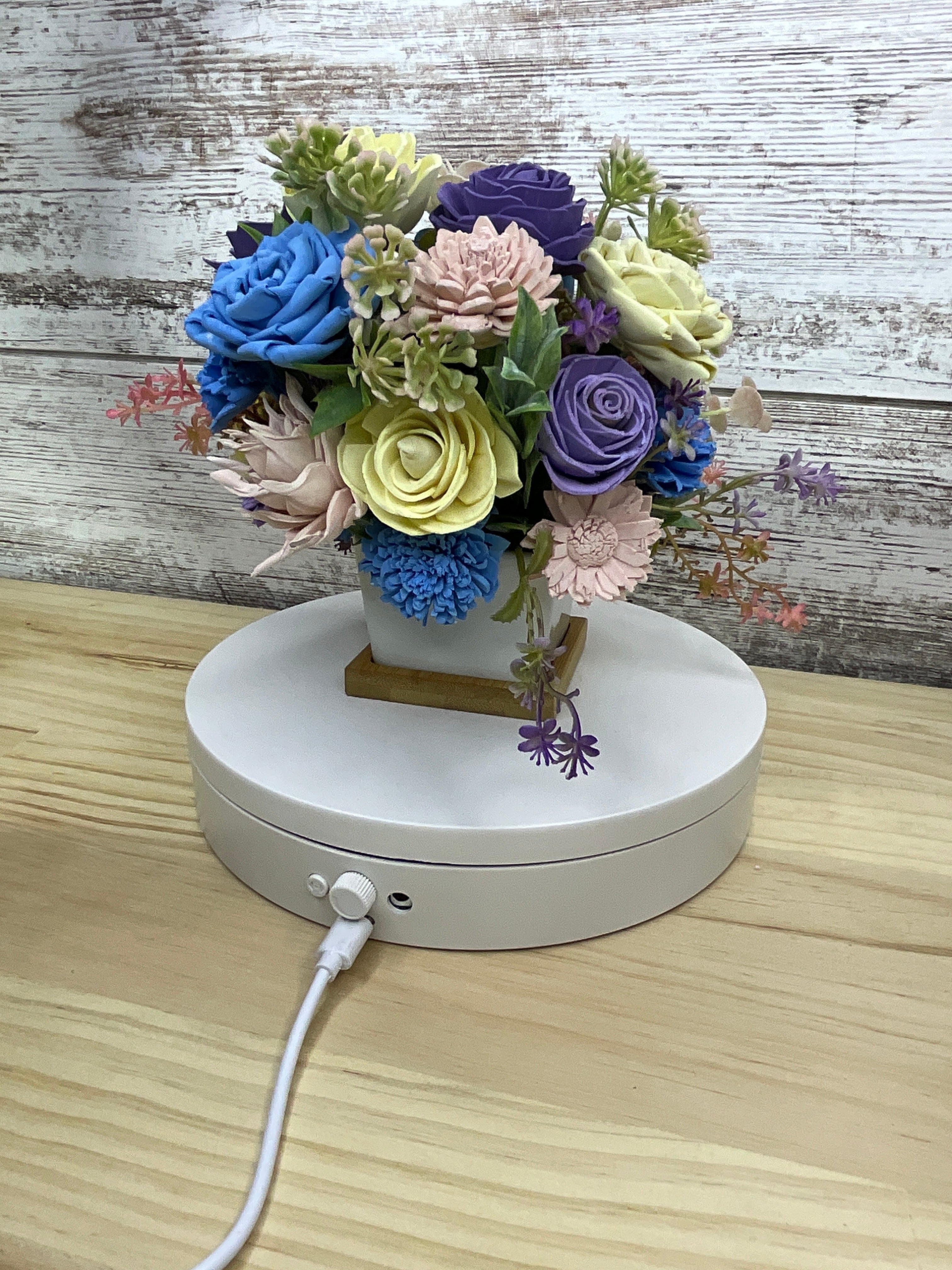 You Are My Sunshine Highland Cow Sola Wood Flower Arrangement