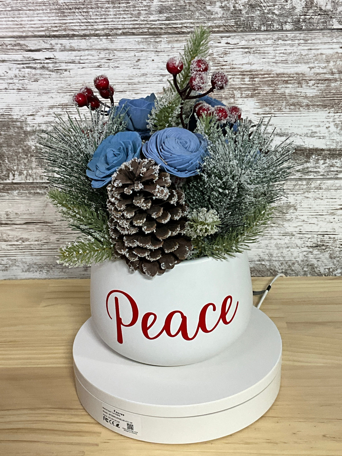 Winter Peace Sola Wood Flower Arrangement