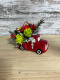 Peppermint Express | Christmas Sola Wood Flower Truck Arrangement