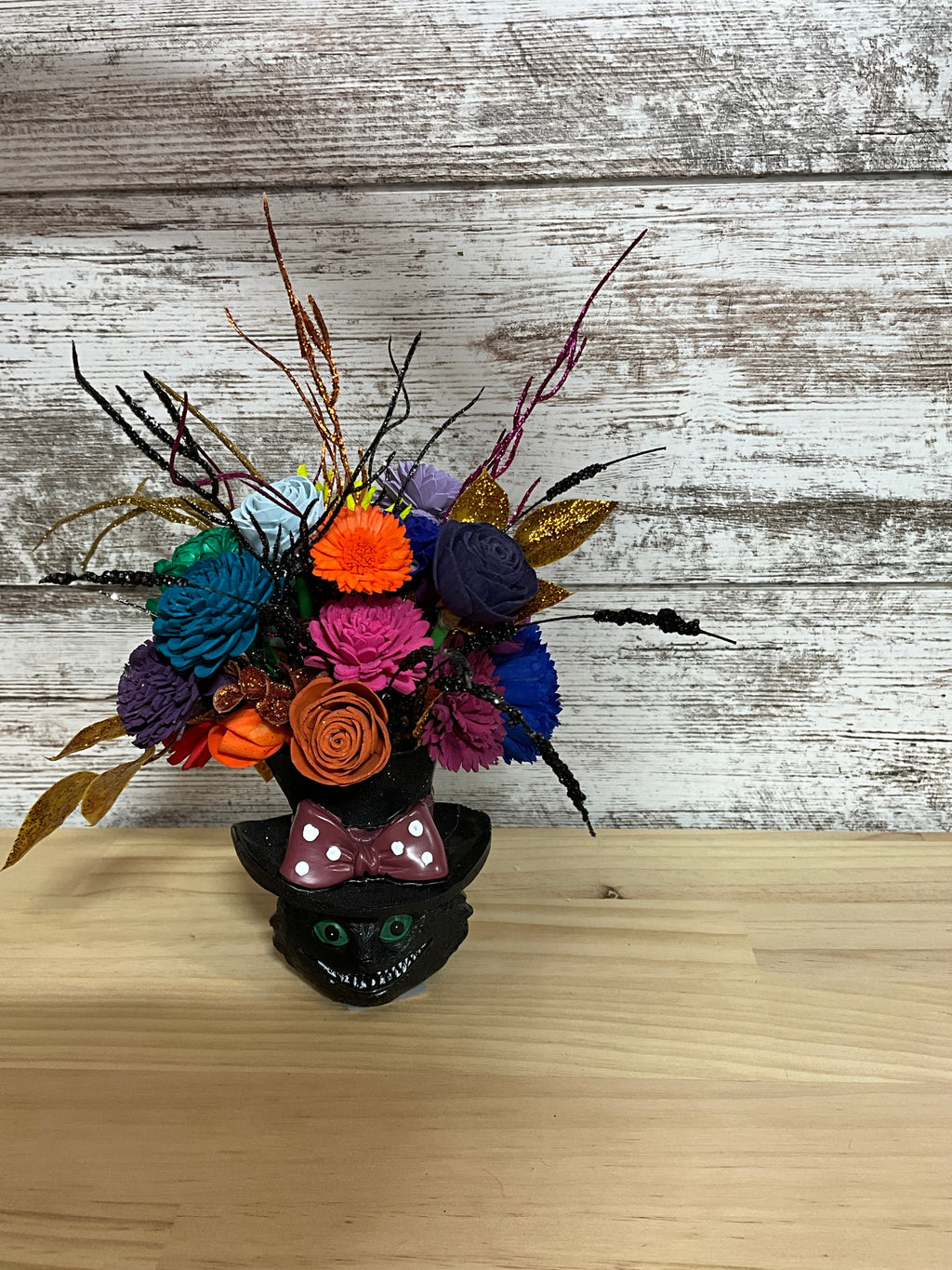 A Grin of Mischief | Colorful Sola Wood Flower Arrangement