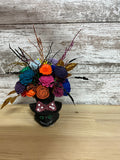 A Grin of Mischief | Colorful Sola Wood Flower Arrangement
