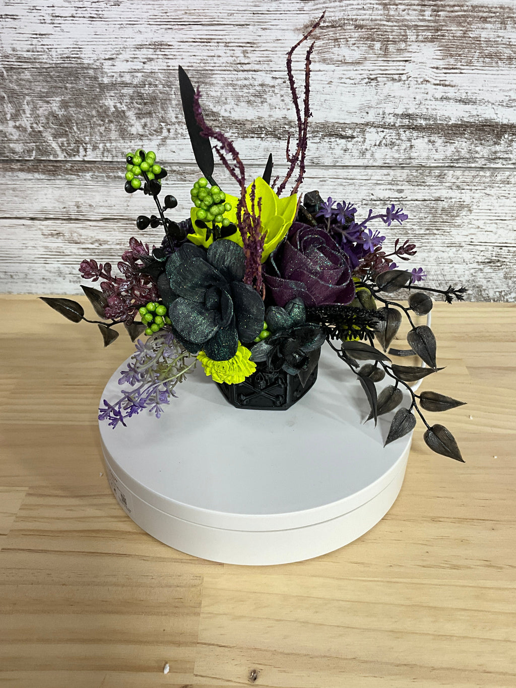 Witching Hour Halloween Sola Wood Flower Arrangement