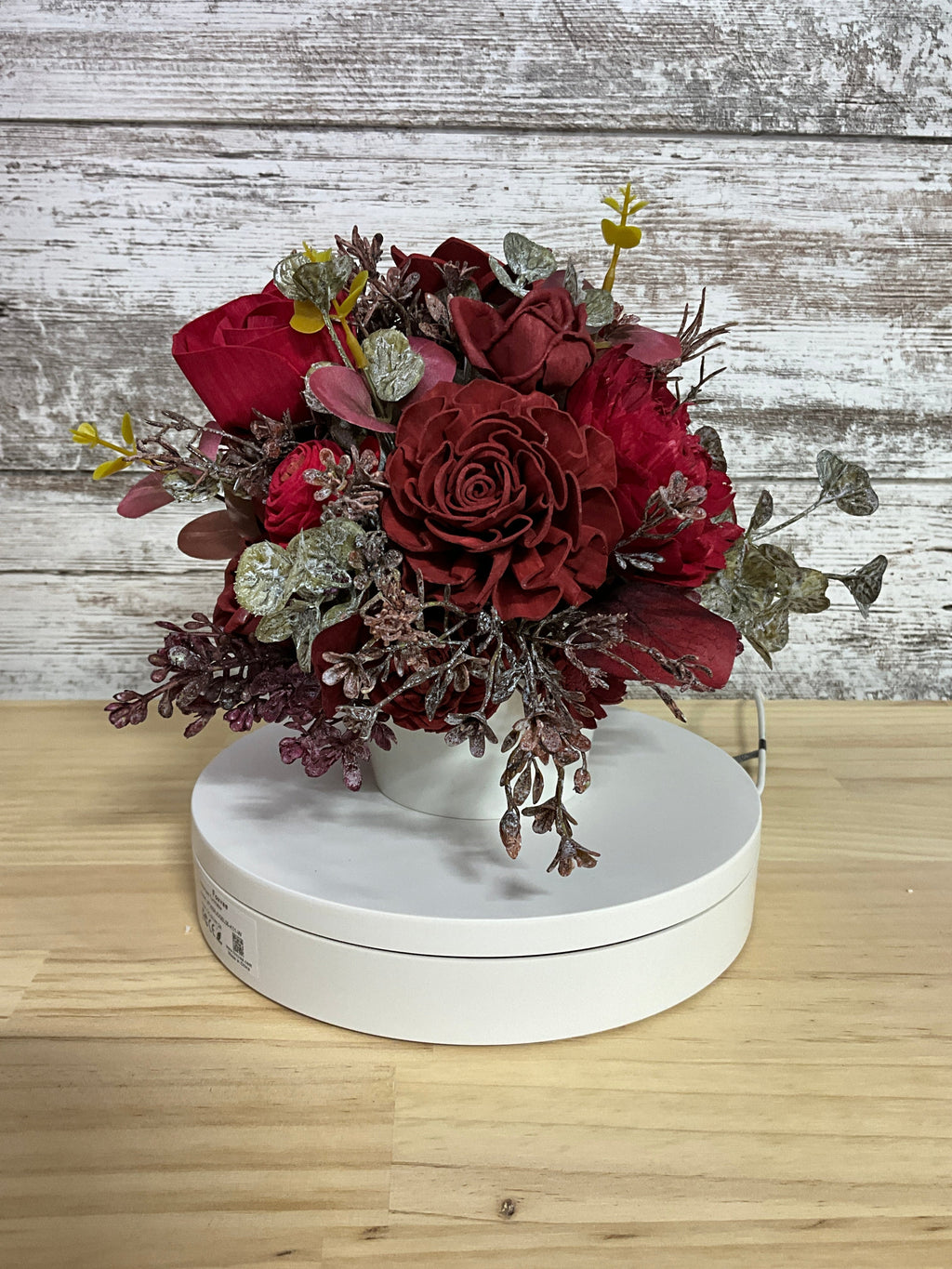 Cranberry Harvest Fall Mug Sola Wood Flower Arrangement