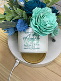 I Believe in Angels Sola Wood Flower Arrangement | Memorial Gift