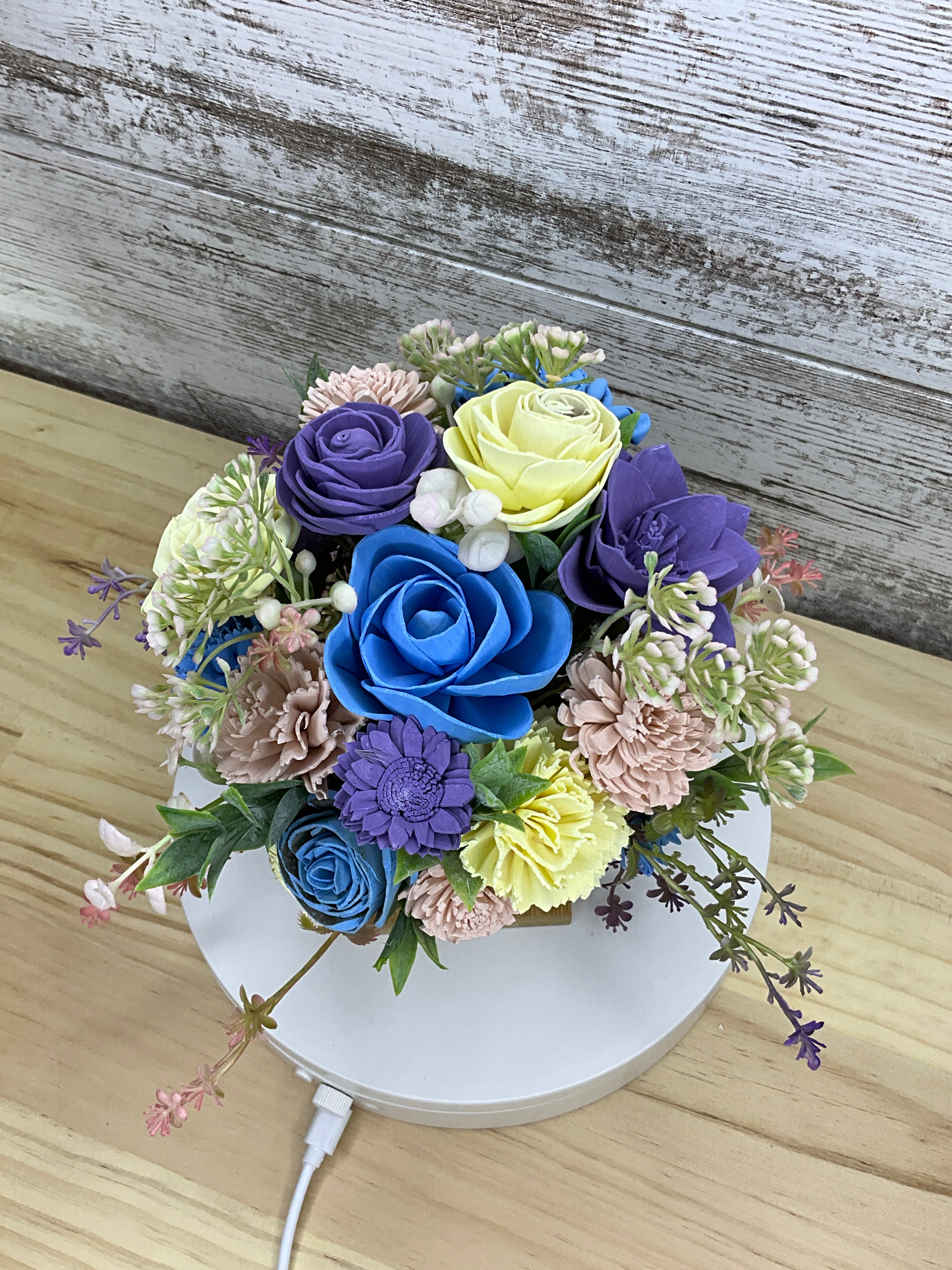 You Are My Sunshine Highland Cow Sola Wood Flower Arrangement