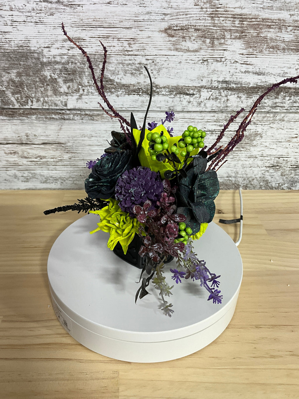 Witching Hour Halloween Sola Wood Flower Arrangement