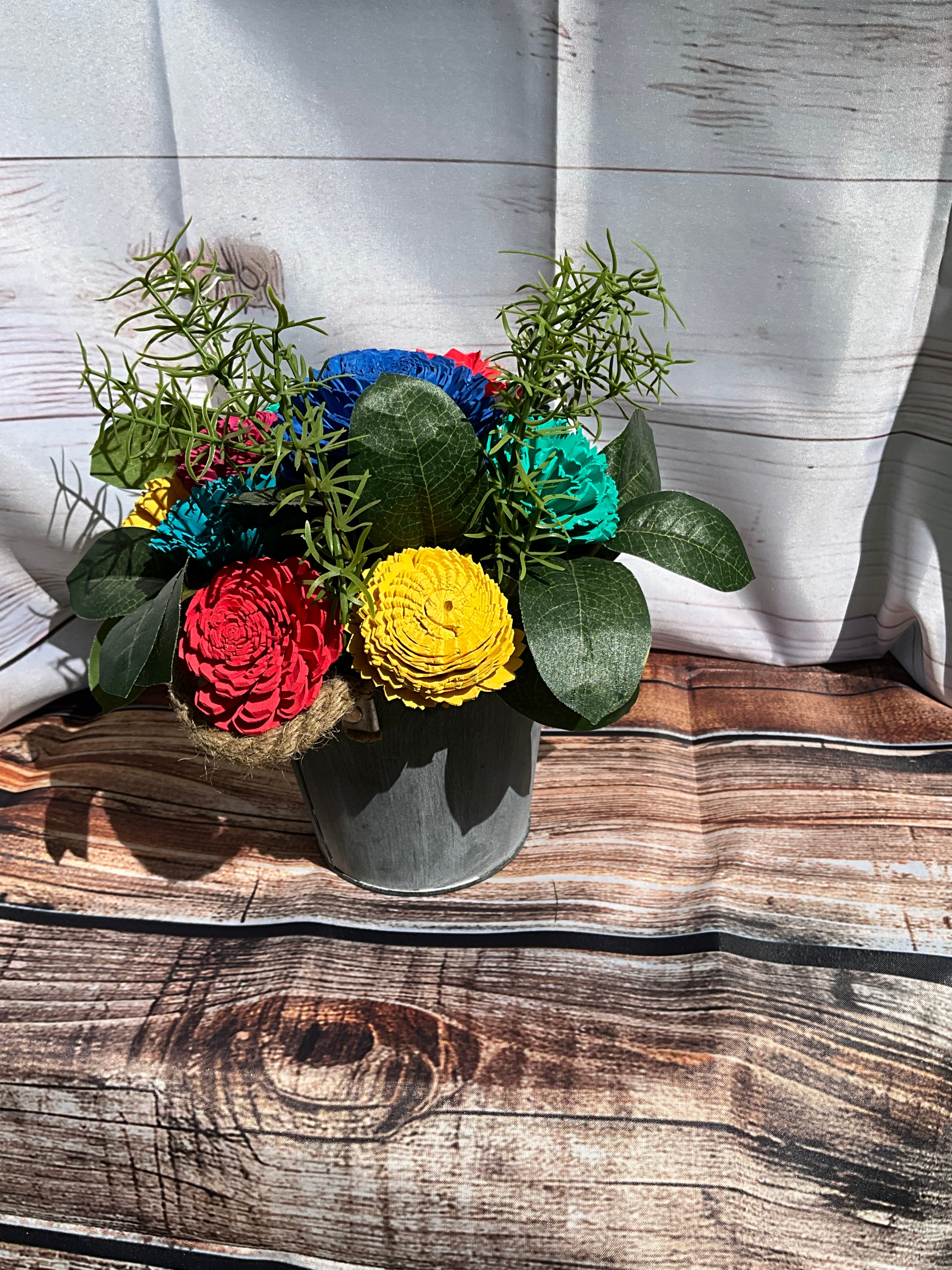 Color Splash in Charcoal Pot