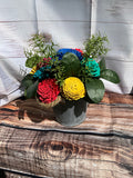 Color Splash in Charcoal Pot