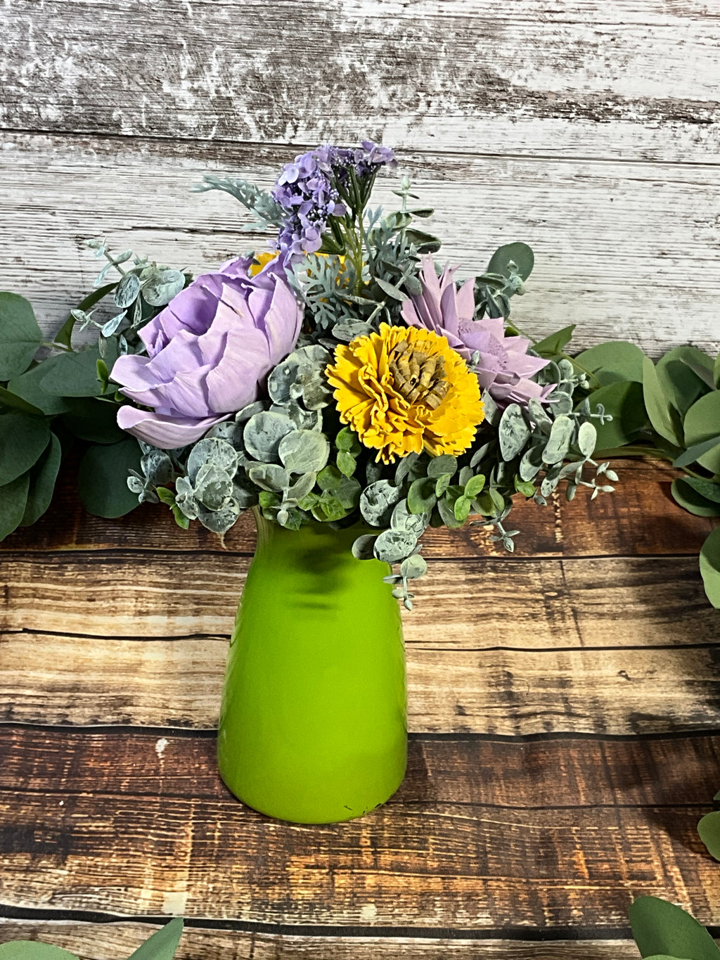 Limelight - Vibrant Lime Green Sola Wood Flower Arrangement