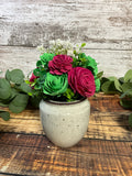 Neon Vibes - Hot Pink & Neon Green Sola Wood Flower Arrangement