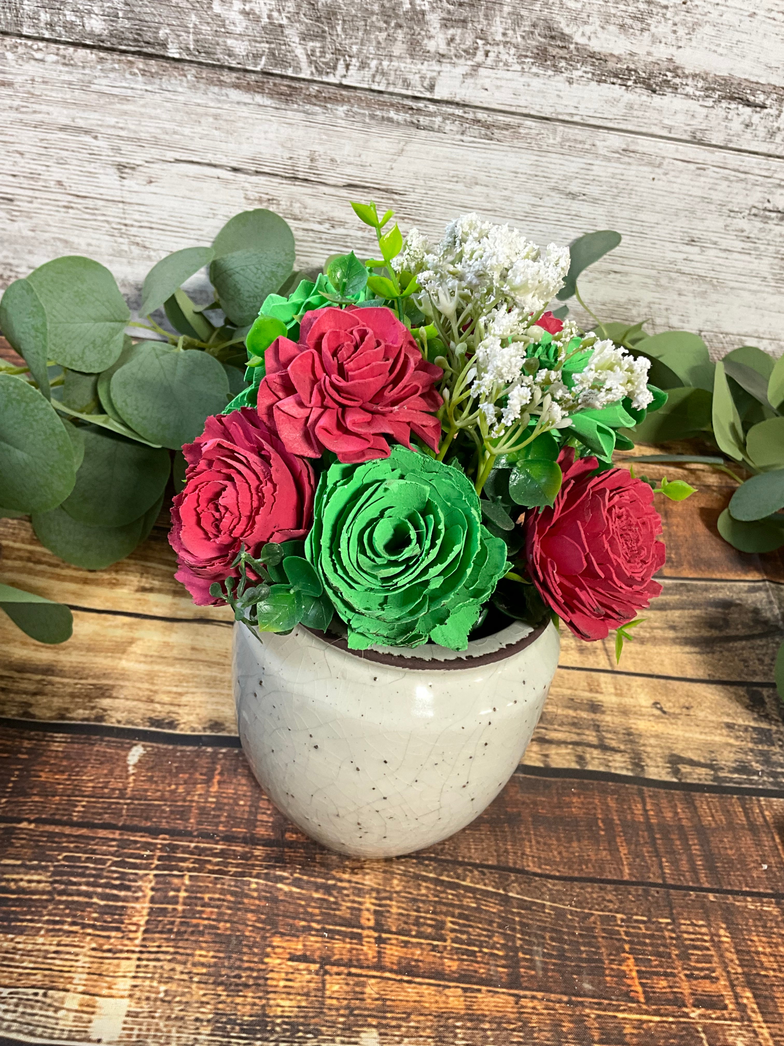 Neon Vibes - Hot Pink & Neon Green Sola Wood Flower Arrangement