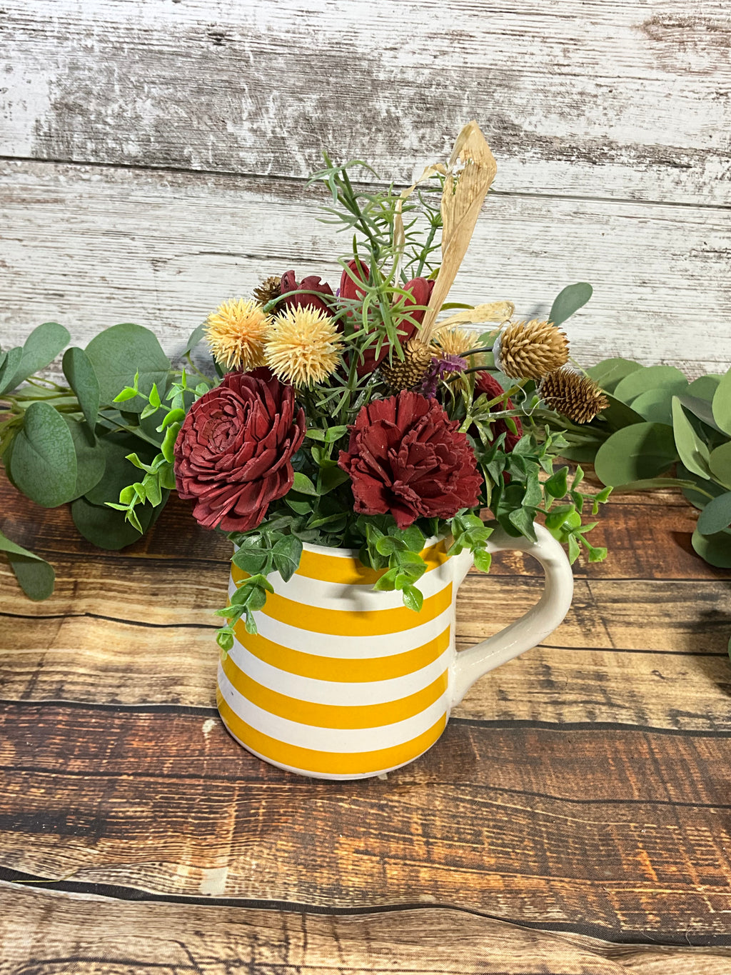 Golden Harvest Sola Wood Flower Arrangement