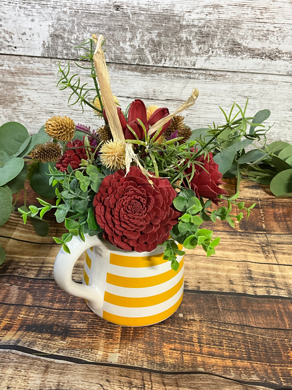 Golden Harvest Sola Wood Flower Arrangement