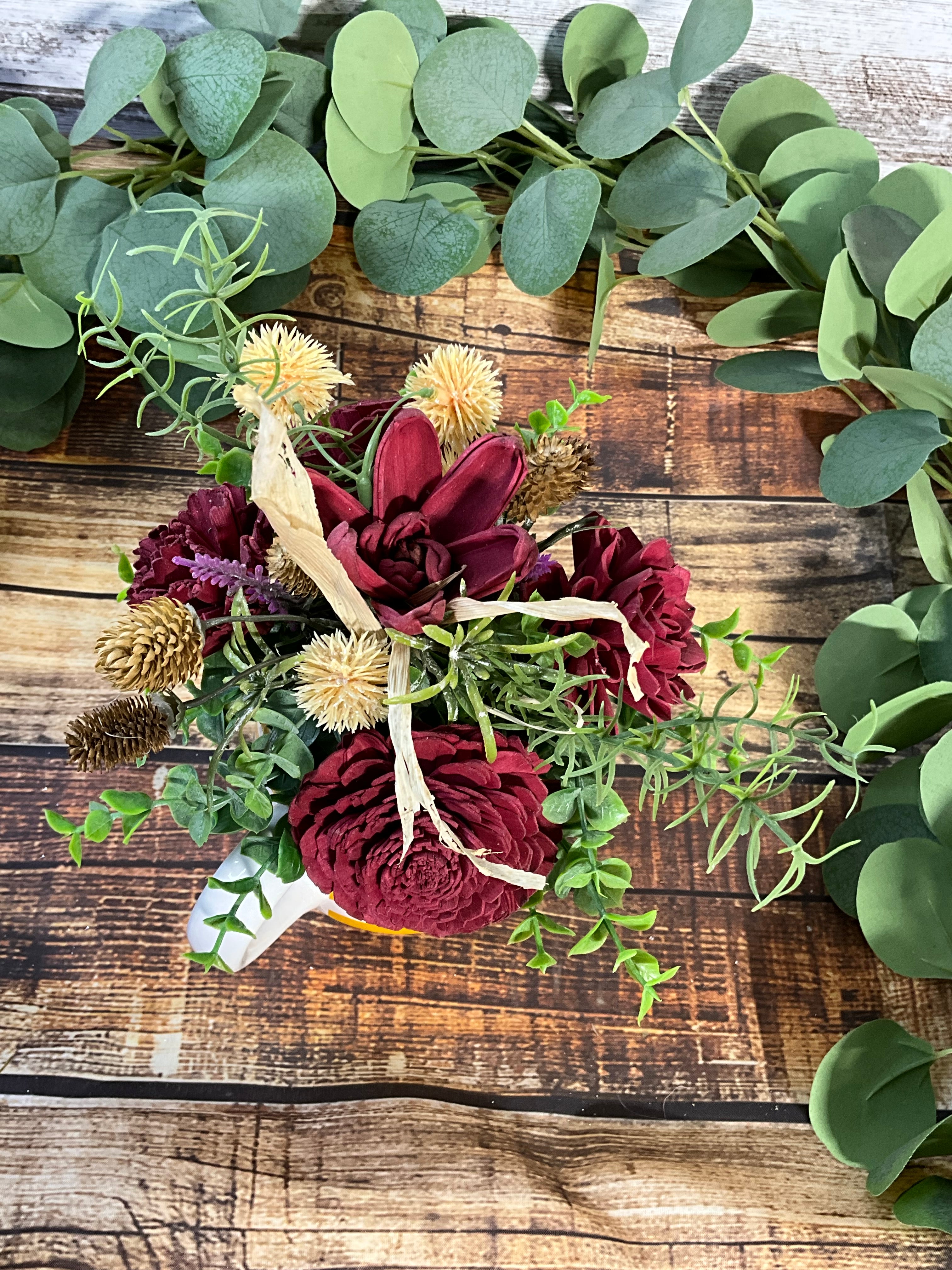 Golden Harvest Sola Wood Flower Arrangement