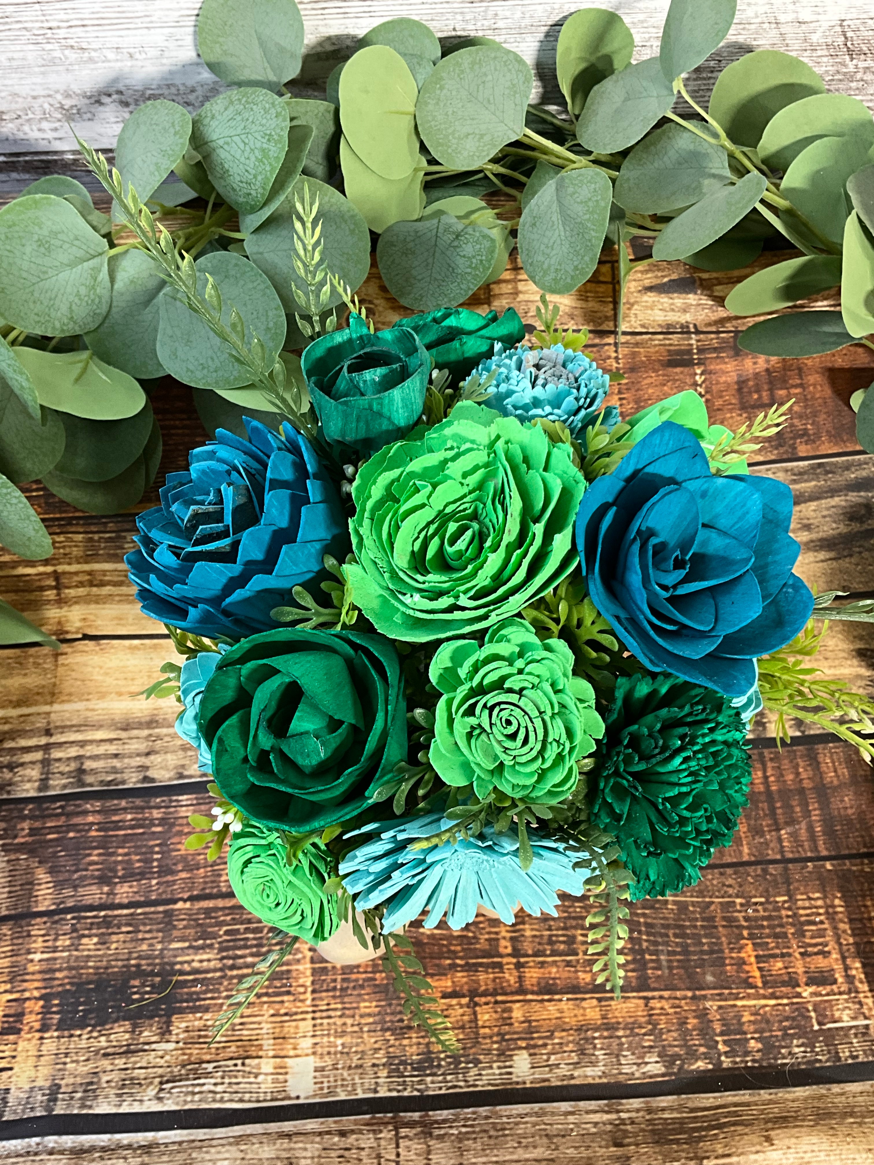 Turtle Crossing - Coastal Farmhouse Sola Wood Arrangement