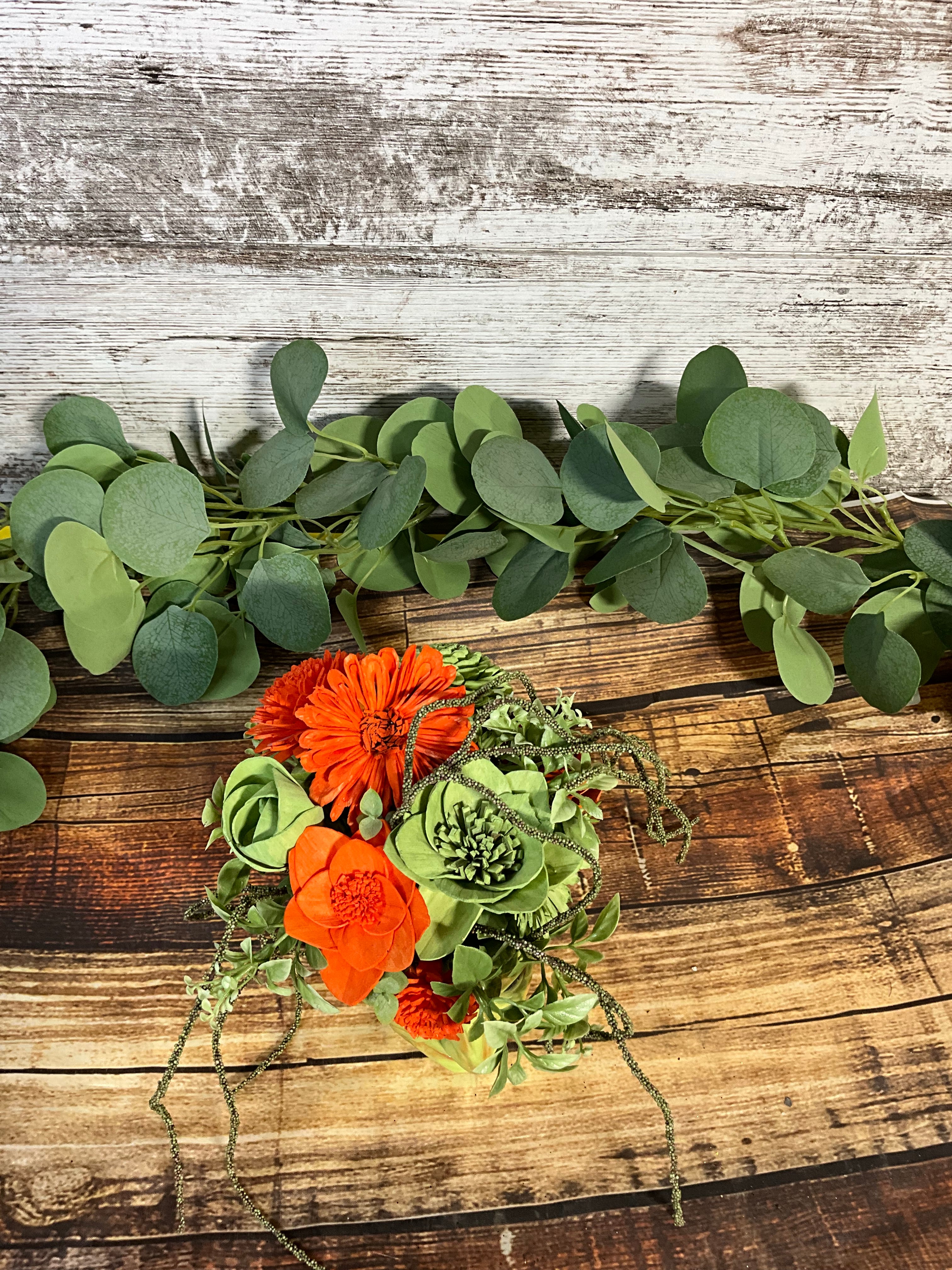 Wicked Witch Sola Wood Flower Arrangement - Halloween Centerpiece