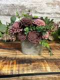 Mauve in Love Centerpiece