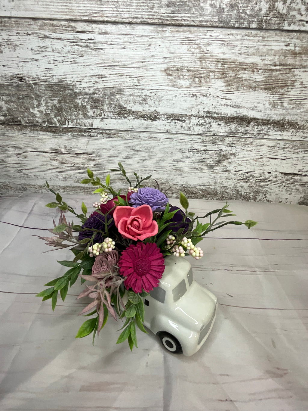 Vintage Truck of Love Sola Wood Flower Arrangement