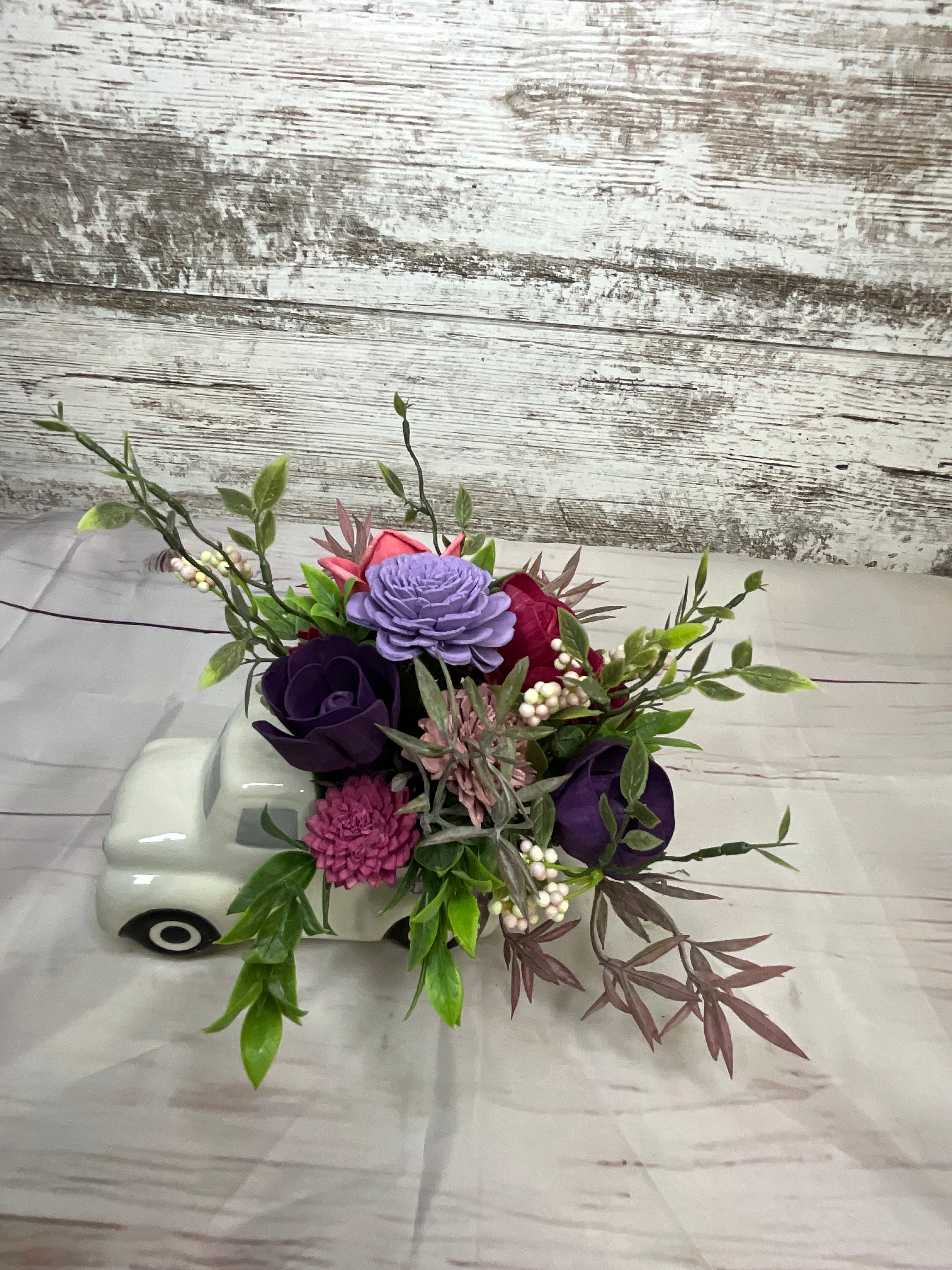 Vintage Truck of Love Sola Wood Flower Arrangement
