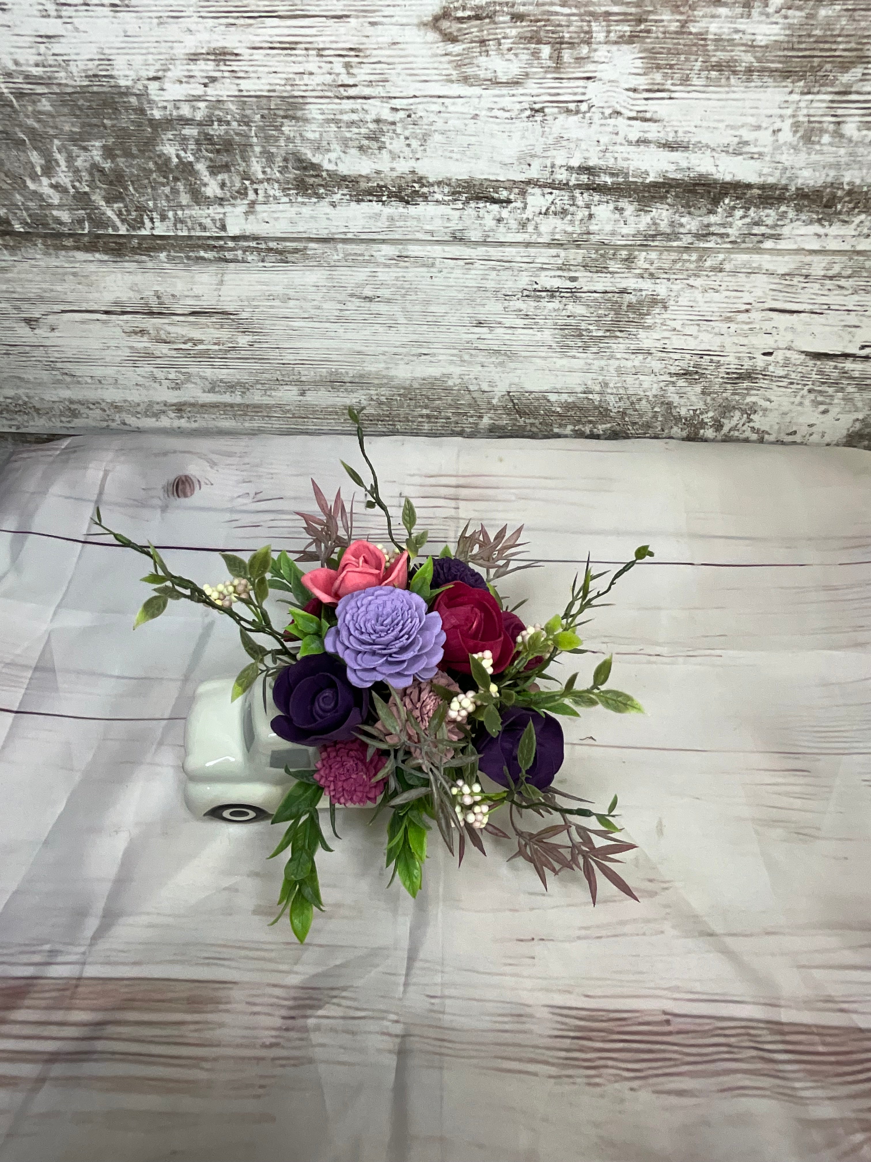 Vintage Truck of Love Sola Wood Flower Arrangement