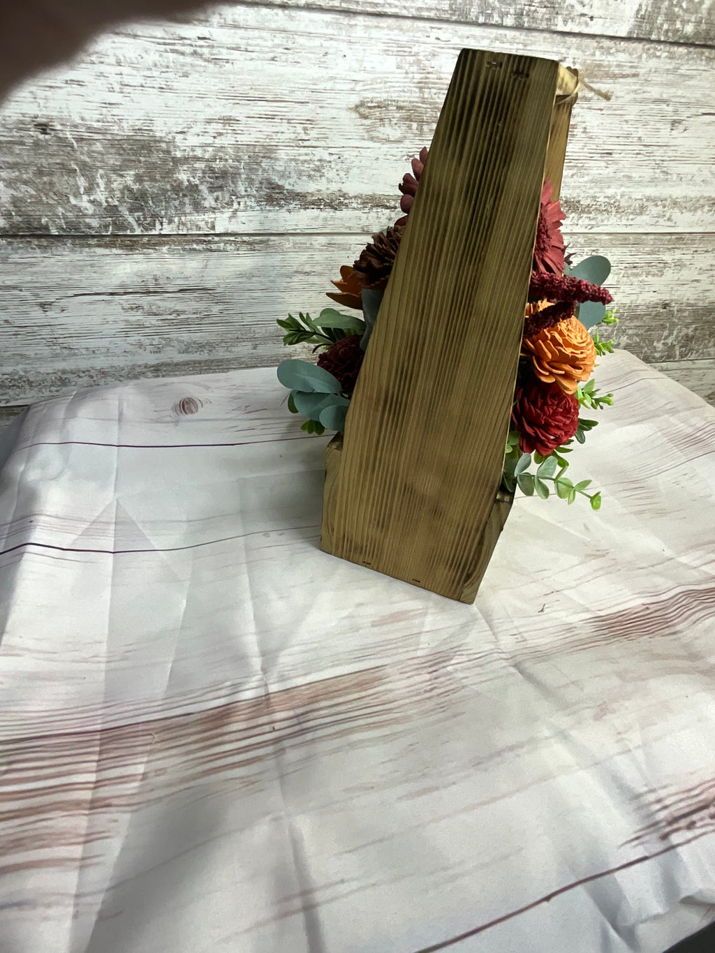 Rustic Toolbox Sola Wood Flower Arrangement