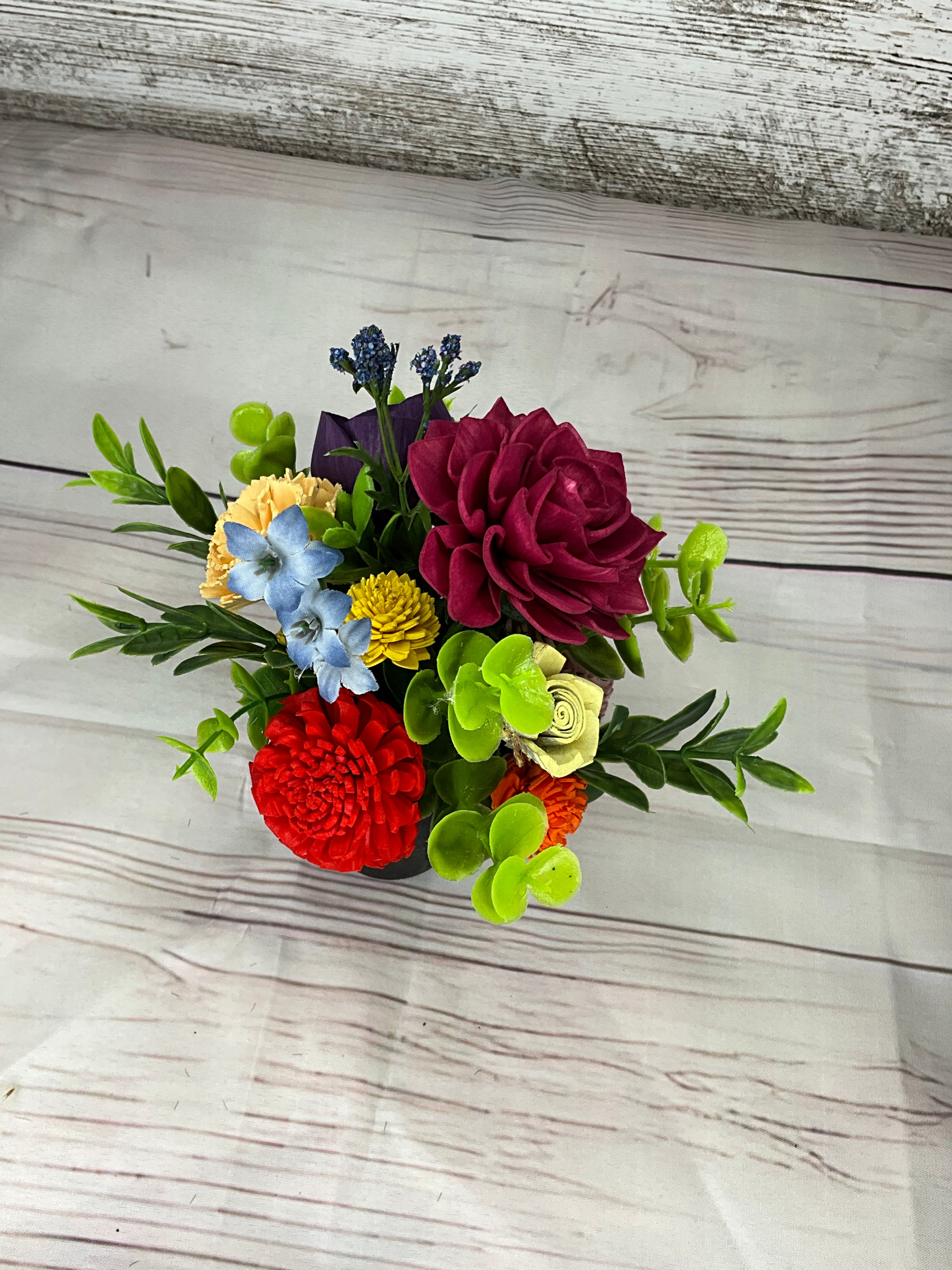 colorful rainbow Garden Bouquet Rainbow