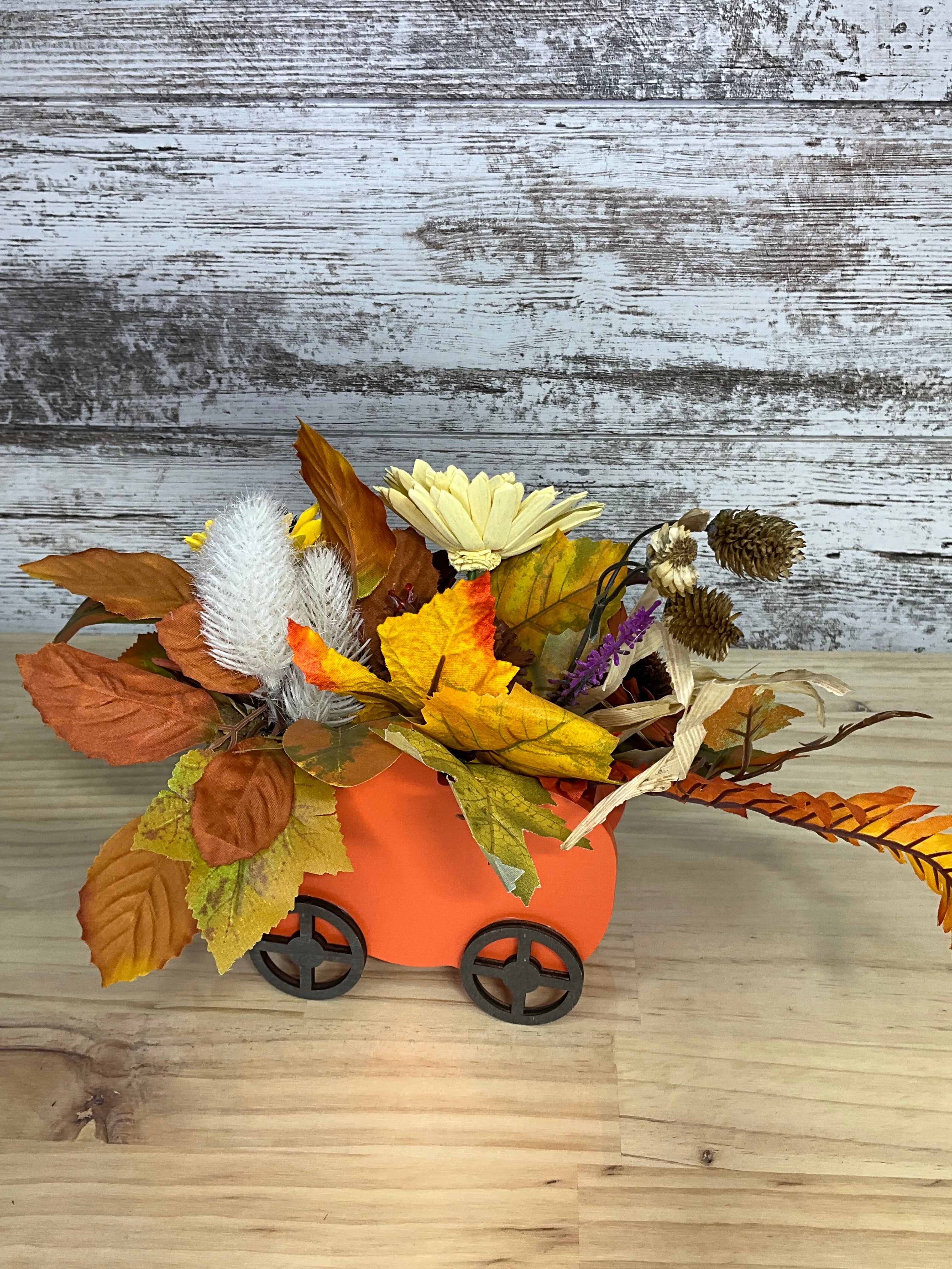 Hello Pumpkin Sola Wood Flower Arrangement