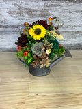 Harvest Garden Watering Can Arrangement