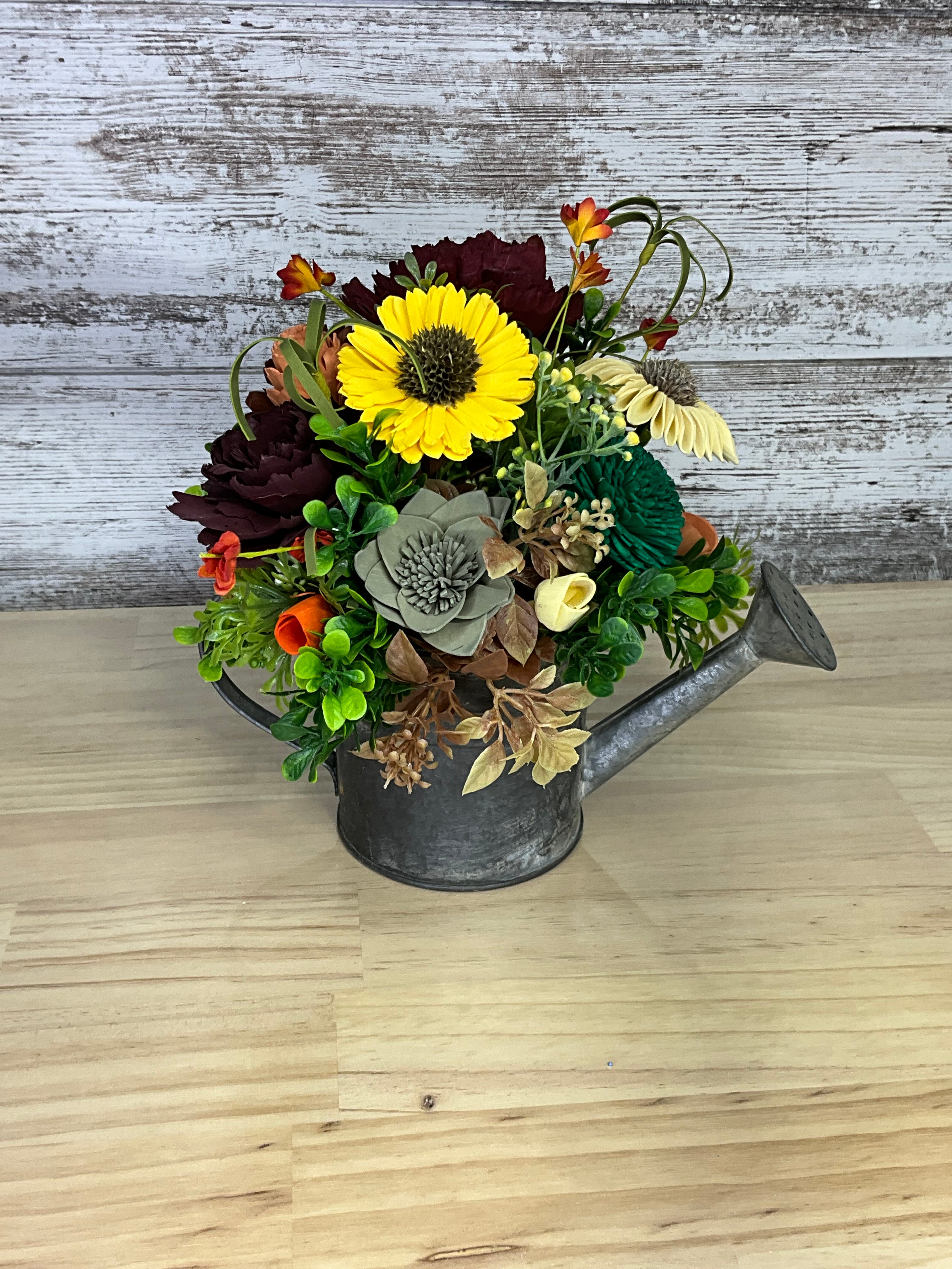 Harvest Garden Watering Can Arrangement