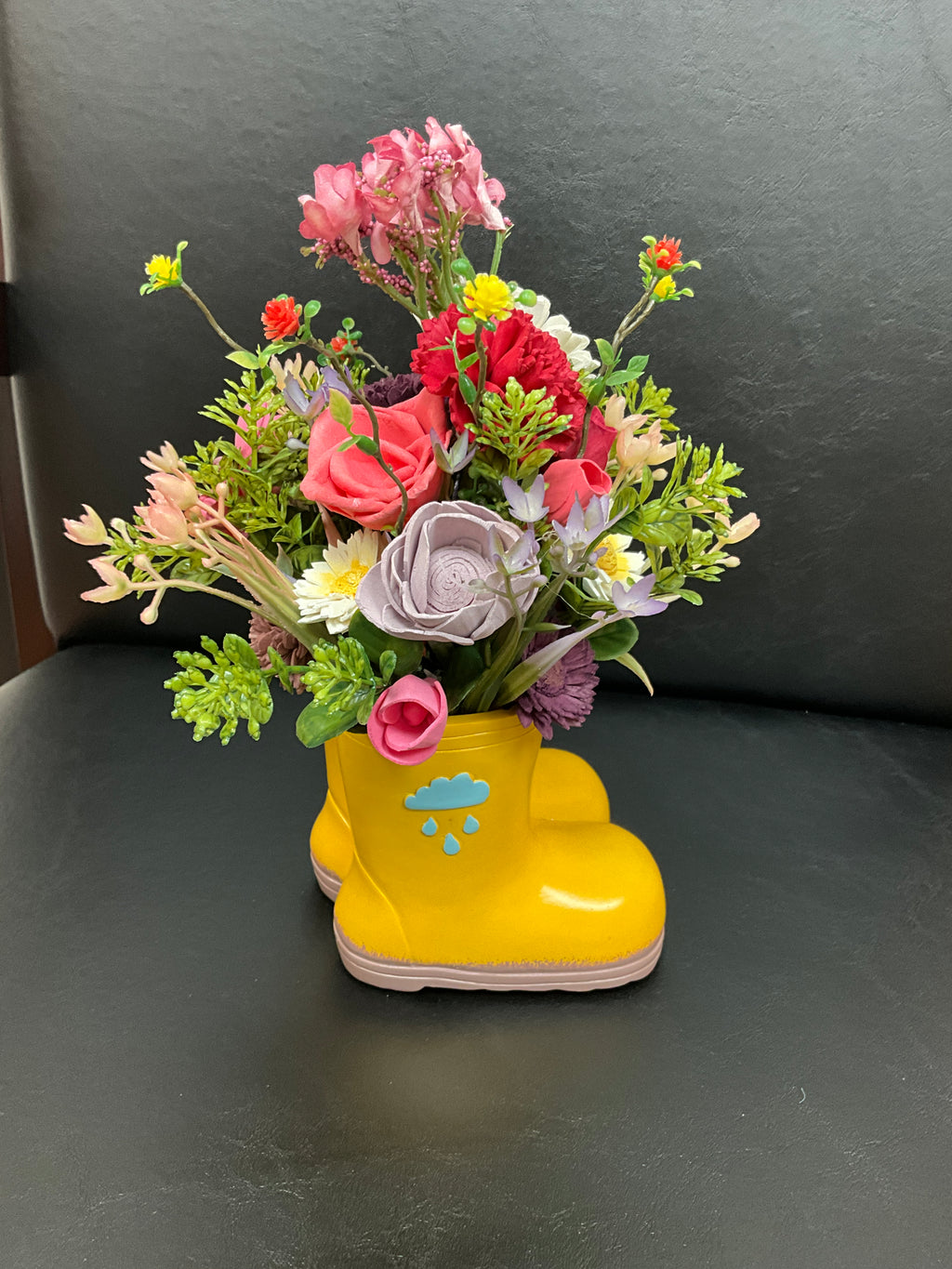 Sola Wood Flowers in Rain Boots