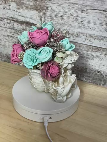Angels Among Us | Sola Wood Flower Arrangement in Angel Vase